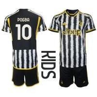 Juventus Paul Pogba #10 Hemmatröja Barn 2023-24 Kortärmad (+ Korta byxor)